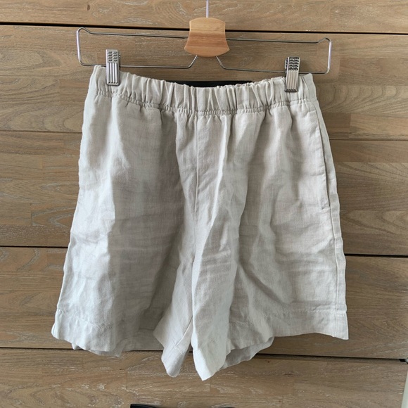 KOTN Pants - KOTN Women's Light Beige Linen Shorts